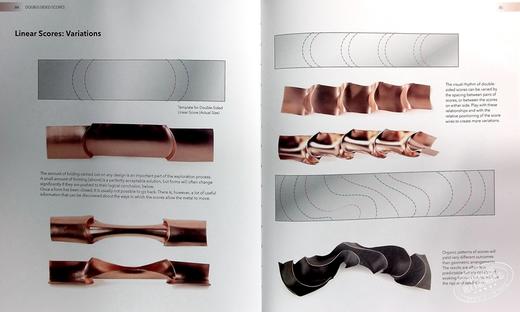 【中商原版】New Jewellery Techniques 进口艺术 新珠宝技术：金属制品和银器的弯曲刻痕和折叠 商品图7