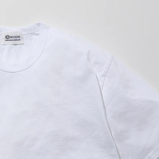 KUON Boro Striped Hem Tee 日本古布拼接短袖圆领T恤 商品图3