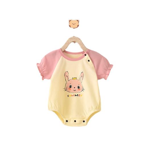 【小兔子短袖包屁衣】宝宝包屁衣婴儿衣服新生儿哈衣睡衣全棉夏季短袖爬爬外出服装 商品图4