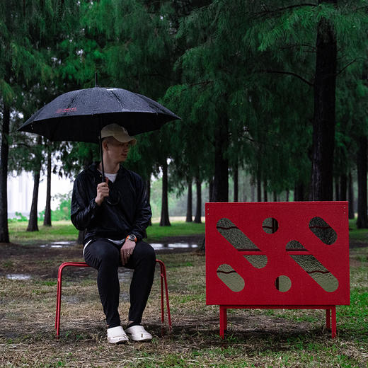 与光共舞 光头仔的游乐园 定制款 Insteel 格窗柜 布莱卡红系列 商品图1