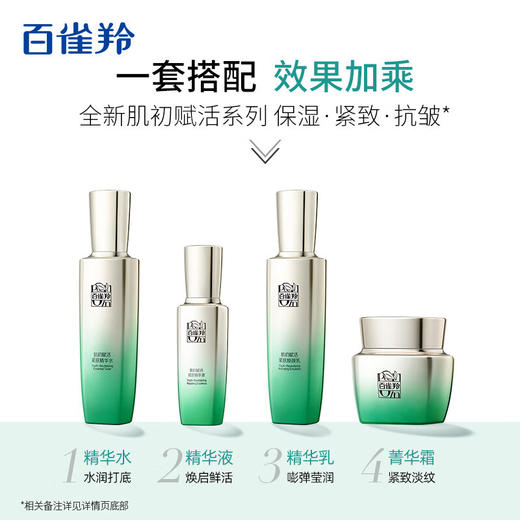 百雀羚护肤套装-肌初赋活致臻礼盒 补水抗皱紧致套装-水90ml+乳90ml+面霜50g+精华液30ml 商品图1