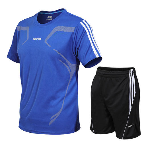 【运动户外】夏季运动衣训练服男式儿童装足球速干套装 商品图4
