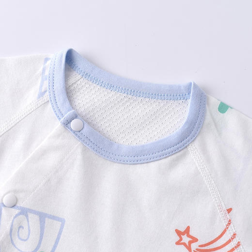 【呵护新生儿“娇嫩肌肤”】宝宝衣服空调服婴儿连体衣夏装新生儿哈衣纯棉睡衣春装外出爬爬服 商品图1