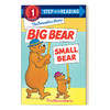 英文原版 The Berenstain Bears' Big Bear  Small Bear 贝伦斯坦熊的大熊 小熊 兰登分级读物 Step into Reading 1 英文版进口书 商品缩略图0