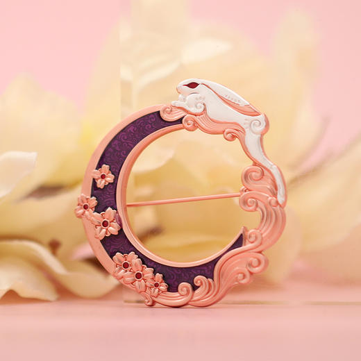 【上海造币】2023兔年生肖系列·月兔镂空纪念章 商品图1