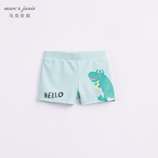 【凉感防晒】马克珍妮夏装 男童游泳短裤 儿童舒适平角泳裤231121 商品图2
