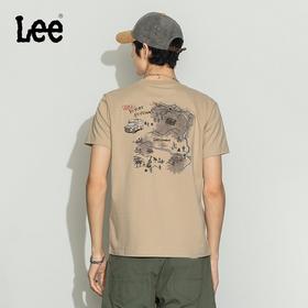 Lee商场同款23春夏新品101+标准版圆领多色男短袖T恤LMT0015443RX
