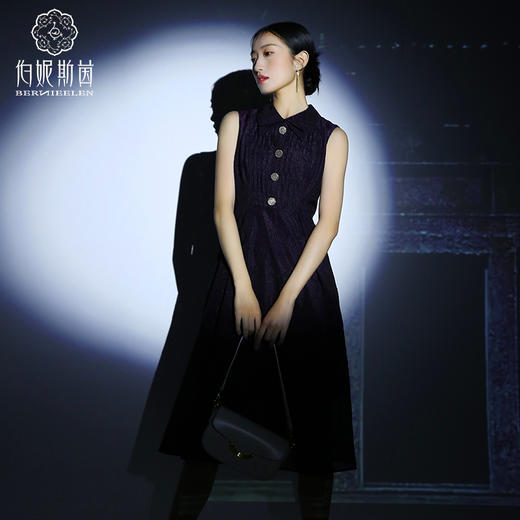 【伯妮斯茵】气质无袖立领连衣裙 2S500013 商品图1