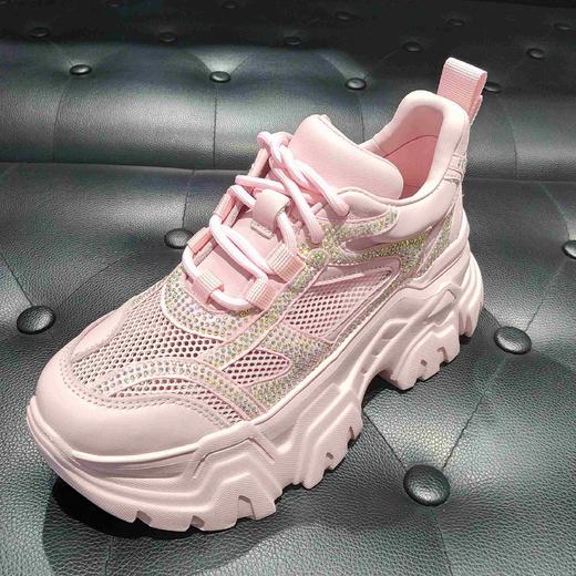 LFGJ 14646  超轻网孔闪钻老爹鞋 商品图6