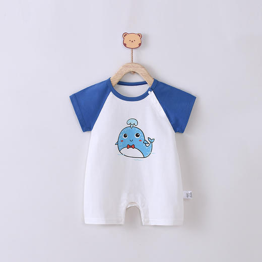【A类品质 安全可“啃咬”】宝宝连体衣婴儿衣服新生儿哈衣全棉睡衣夏季短袖爬爬外出服装 商品图5