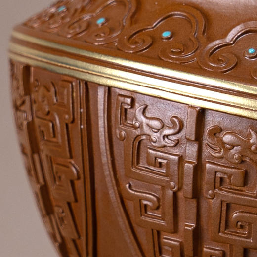 古铜彩夔龙纹龙纹建水 商品图3