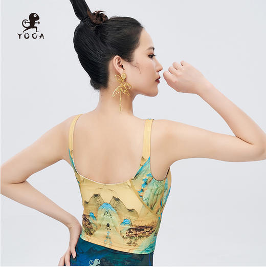 【现货秒发】壁虎瑜伽【万水千山-套装】限量款印花瑜伽套装（可拆卸胸垫） 商品图8