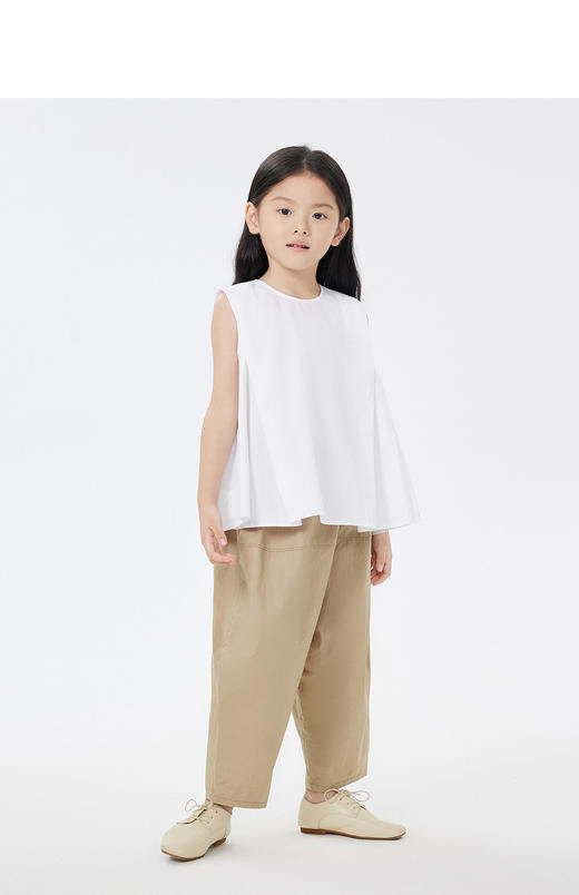 jnby   23年夏款  全棉府绸无袖TOP  1N6211470 商品图4