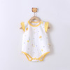【花边袖包屁衣】宝宝衣服包屁衣婴儿夏季新生儿哈衣薄款全棉连体衣睡衣爬爬外出服 商品缩略图2