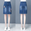 DD-2023春夏季新款薄款牛仔裙半身裙高腰显瘦弹力修身显瘦一步包臀裙 商品缩略图4