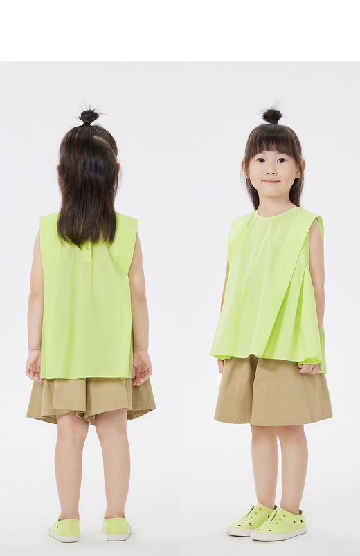 jnby   23年夏款  全棉府绸无袖TOP  1N6211470 商品图7