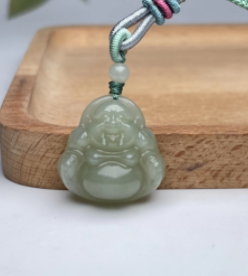 和田玉吊坠-晴水佛公