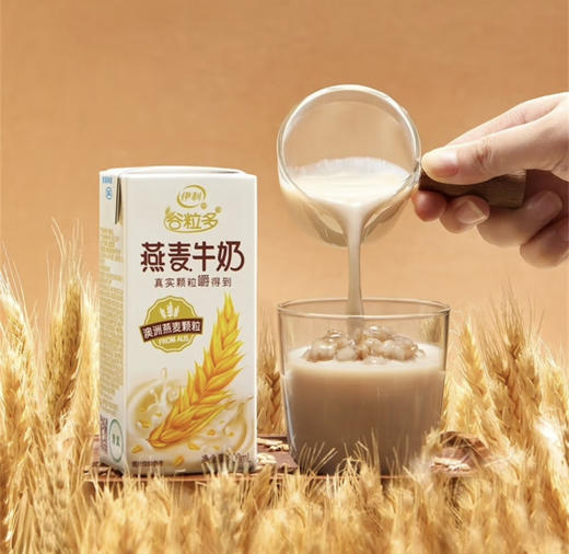 伊利谷粒多 燕麦牛奶200ml*12盒/箱 精选进口澳洲燕麦 礼盒装 商品图4
