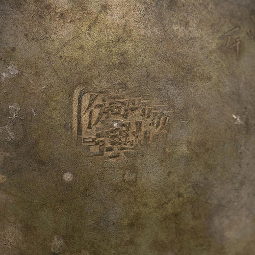 清 锡制彝尊盖罐 商品图3