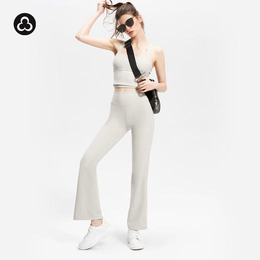 TITIKA高腰塑形微喇叭裤女运动通勤薄款潮流收腰提臀长裤Cross11053 商品图3