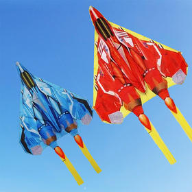 【儿童玩具】儿童轰战机风筝飞机战斗机长尾造型立体户外玩具