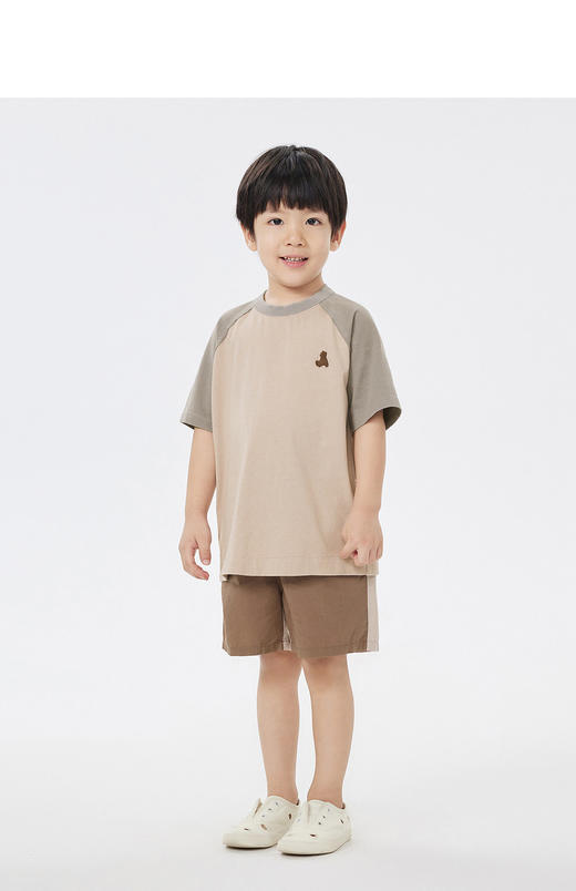 jnby  23年夏款  针织棉插肩袖短袖T恤 1N6114740 商品图3