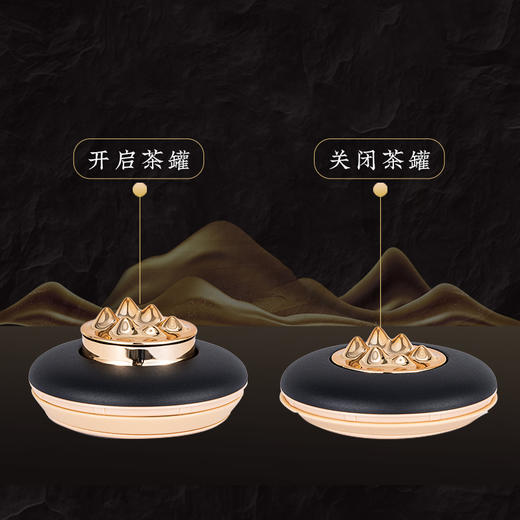 八马信记号|茶具 信记号黑金茶叶罐CGT506 商品图2