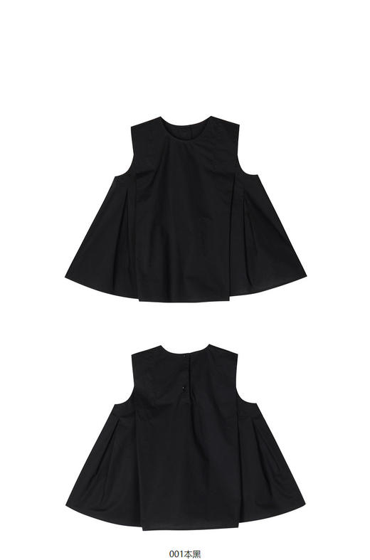 jnby   23年夏款  全棉府绸无袖TOP  1N6211470 商品图12