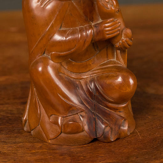 清 黄杨木雕戏狮罗汉 商品图3