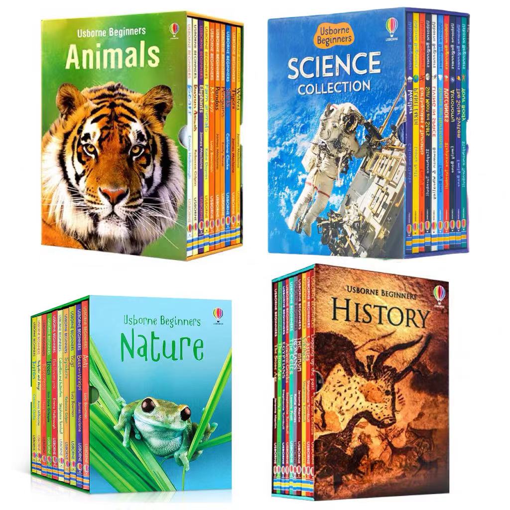 【6-12岁必读】Usborne Beginners 尤斯伯恩初探科普系列读物全40册  儿童英语科普启蒙 4个主题套装可选