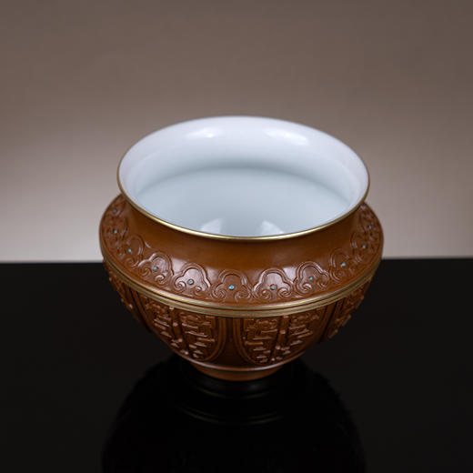 古铜彩夔龙纹龙纹建水 商品图2