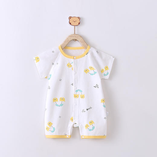【甄选好棉 轻薄透气连体衣】宝宝连体衣婴儿衣服夏季短袖爬爬外出服装新生儿哈衣全棉睡衣 商品图6
