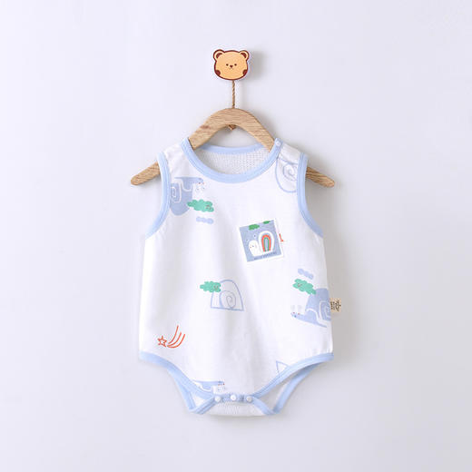【小背心包屁衣】宝宝衣服包屁衣婴儿夏季全棉新生儿哈衣连体衣薄款睡衣爬爬外出服 商品图6