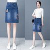 DD-2023春夏季新款薄款牛仔裙半身裙高腰显瘦弹力修身显瘦一步包臀裙 商品缩略图2
