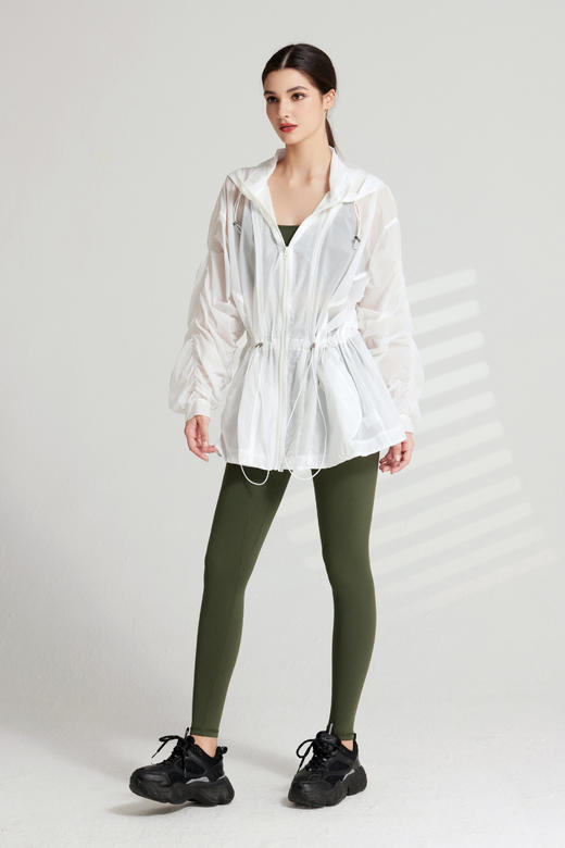 哈瓦塔防晒时尚短款外套 户外跑步H 3 3 0 1 1 3 商品图13