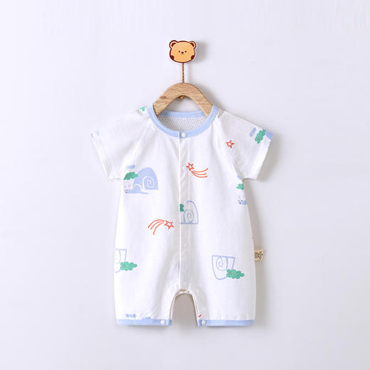 【甄选好棉 轻薄透气连体衣】宝宝连体衣婴儿衣服夏季短袖爬爬外出服装新生儿哈衣全棉睡衣 商品图8