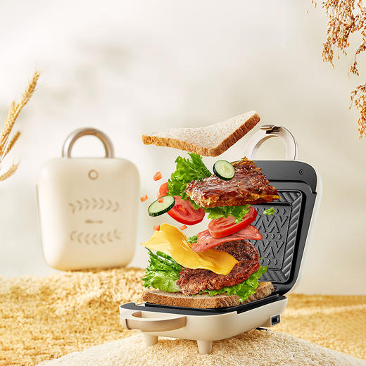 【小程序】小熊三明治机早餐机家用小型多功能面包吐司压烤轻食机SMZ-B05N1（双色可选） 商品图10