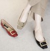 westory女鞋2023夏季新款平底牛漆皮百搭单鞋羊皮内里内垫73031 商品缩略图2