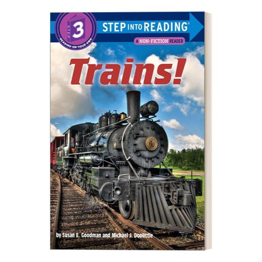 英文原版 Step into Reading Step 3 Trains! 兰登阅读进阶3 火车前进史(百科) 儿童绘本 分级阅读 英文版 进口英语原版书籍 商品图1