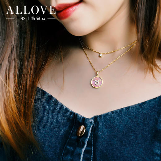 ALLOVE十二星座系列锆石链坠，每个星座定制项链~独属于你~ 商品图7