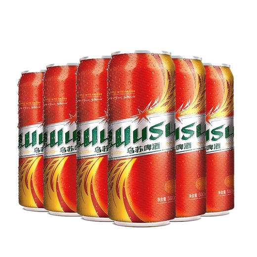 新疆乌苏啤酒 红乌苏500ml*1听/6听/12听整箱 商品图2