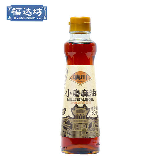 晴川180ml物理压榨%小磨麻油（一级）（6937390188527） 商品图0