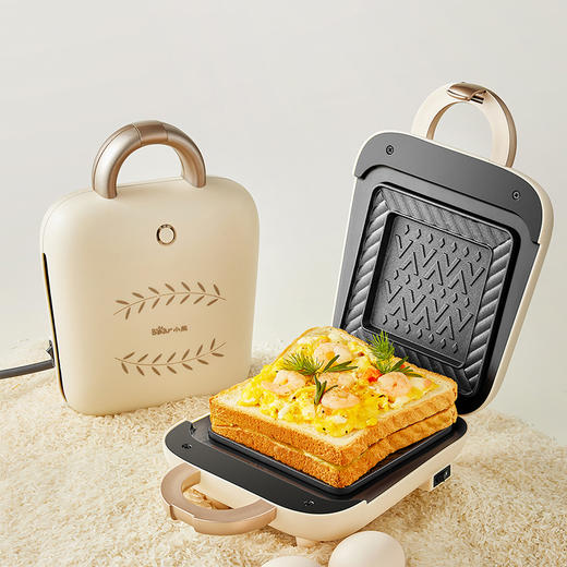 【小程序】小熊三明治机早餐机家用小型多功能面包吐司压烤轻食机SMZ-B05N1（双色可选） 商品图11
