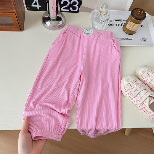 【网红同款！束口防蚊裤】儿童卫裤女童裤子 夏季幼儿园神裤 贴标束脚防蚊裤薄款长裤-QQ 商品图3