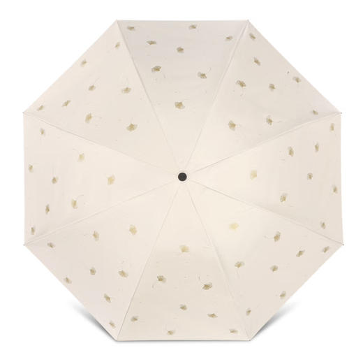 【母亲节礼物】天堂伞 雨伞黑胶防晒防紫外线太阳伞遮阳晴雨伞男女 银杏飞舞 米黄 57CM*8骨 商品图3