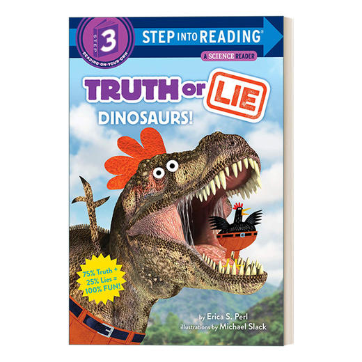 英文原版 Step into Reading 3 - Truth or Lie Dinosaurs 事实还是谎言 恐龙 英文版 进口英语原版书籍 商品图0