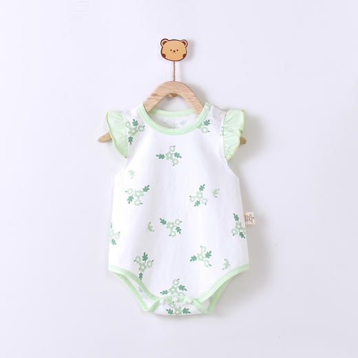 【花边袖包屁衣】宝宝衣服包屁衣婴儿夏季新生儿哈衣薄款全棉连体衣睡衣爬爬外出服 商品图1