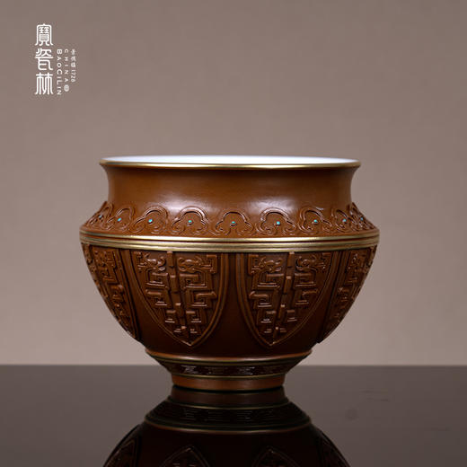 古铜彩夔龙纹龙纹建水 商品图0