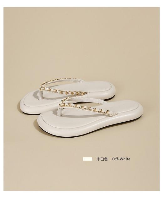 【绝美精致高J感法式高端凉鞋】法式厚底小香风凉拖鞋仙女鞋子2023新款夏季外穿软底海边沙滩凉鞋 商品图8