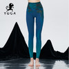壁虎瑜伽鳗光锦面料【万水千山】超高弹限量款印花瑜伽九分云感裤 【可定制】（标准码） 商品缩略图2